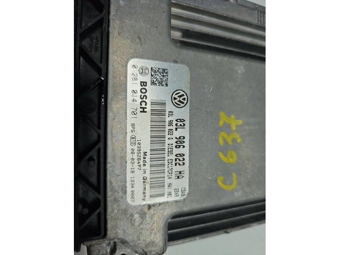 Calculator motor ECU AUDI A3 (8P1) [Fabr 2003-2012] 03L906022HA 2.0 TDI CBAB 103KW / 140CP
