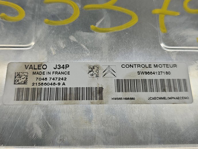 Calculator motor ECU PEUGEOT 207 Sedan [Fabr 2007-2012] 9664127180 1.4 Benz KFV 54 kW / 73 CP