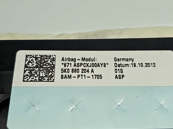 Airbag pasager Volkswagen Tiguan (5N) [Fabr 2007-2016] 5K0880204A