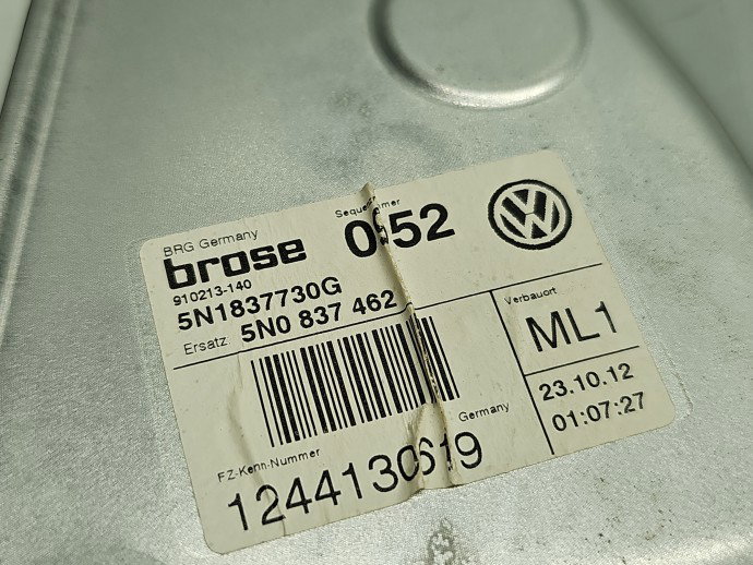 Macara electrica geam dreapta fata Volkswagen Tiguan (5N) [Fabr 2007-2016] SUV 5N1837462