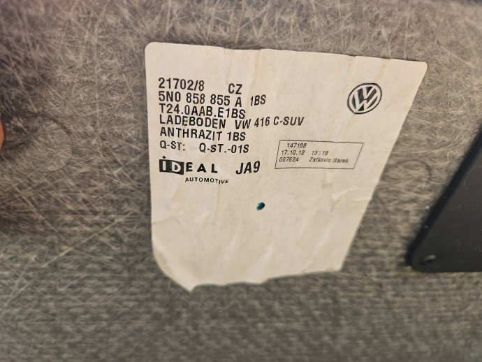 Mocheta portbagaj Volkswagen Tiguan (5N) [Fabr 2007-2016] 5N0858855A