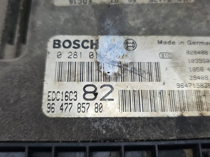 Calculator motor ECU PEUGEOT 206 [Fabr 1998-2009] 9647785780 1.4 HDI 8HX 50KW / 68CP