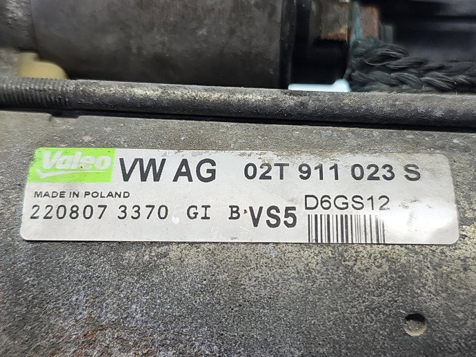 Electromotor Volkswagen Polo (9N) [Fabr 2001-2008] 02T911023S 1.2 TSI CHFA44 kW / 60 CP