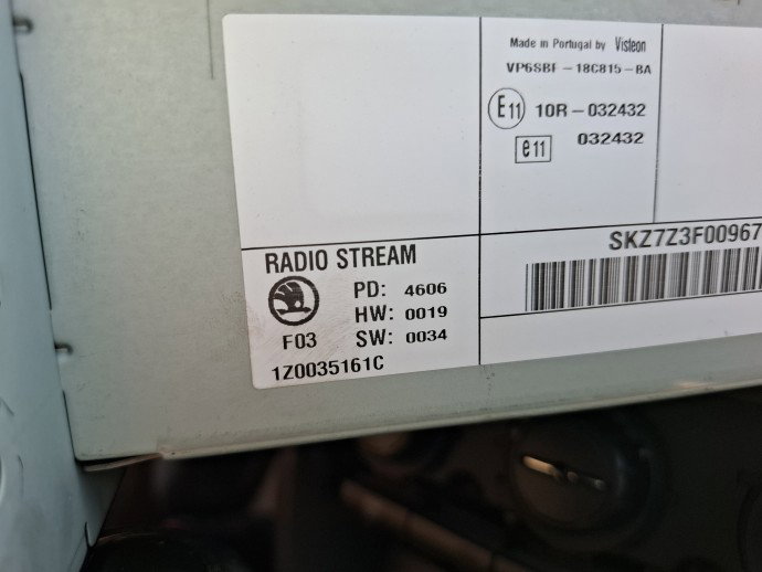 Radio CD Skoda Octavia 2 (1Z3) [Fabr 2004-2013] 1Z0035161C