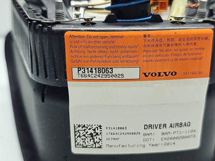 Airbag volan Volvo V60 [Fabr 2010-2018] 31418063