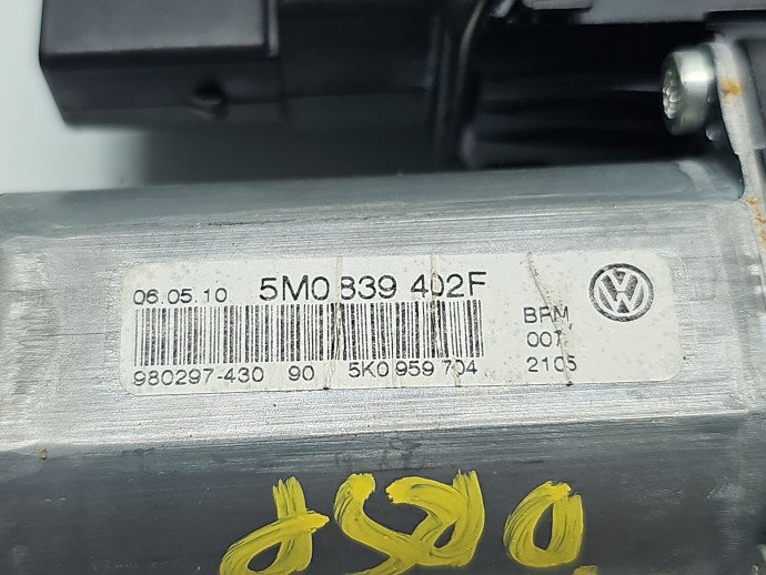 Motoras geam dreapta spate Volkswagen Golf 6 Plus (521) [Fabr 2009-2013] 5M0839402F