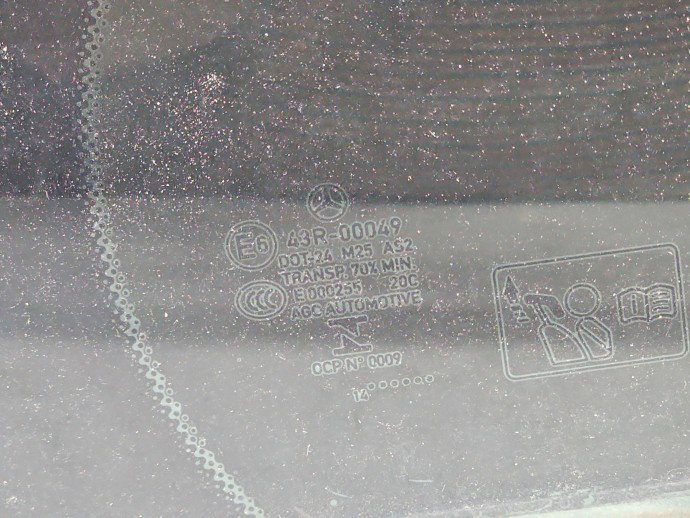 Geam fix usa dreapta spate Mercedes Clasa C (W205) [Fabr 2014-prezent] Sedan AMG OEM