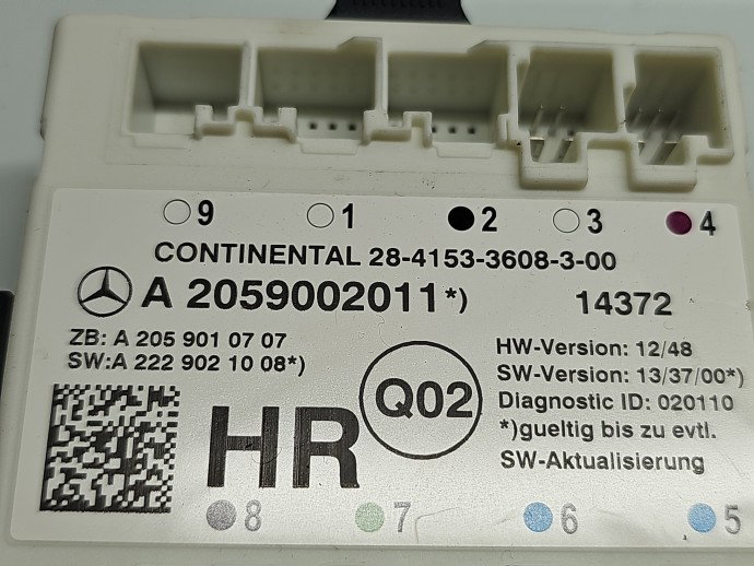 Modul confort Mercedes Clasa C (W205) [Fabr 2014-prezent] A2059002011