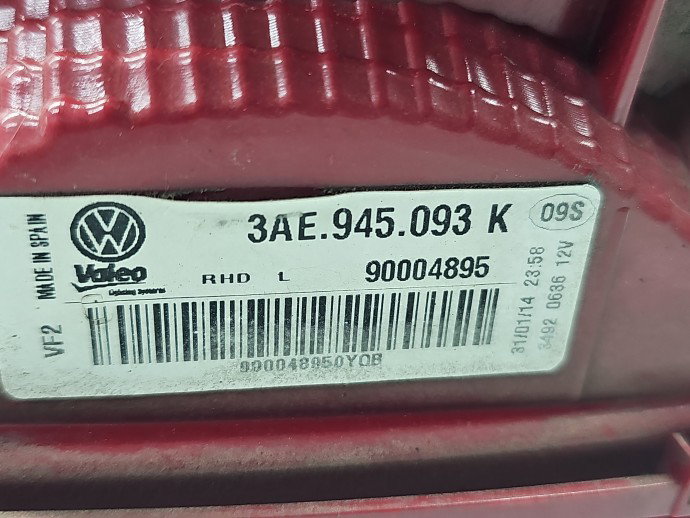 Stop haion stanga Volkswagen Passat B7 (362) [Fabr 2010-2014] Sedan Facelift 3AE945093K