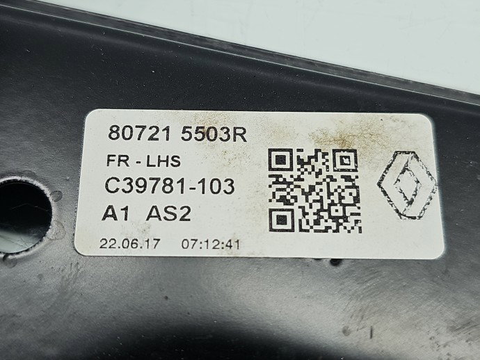Macara electrica geam stanga fata Renault Kadjar [Fabr 2015-prezent] SUV 807215503R