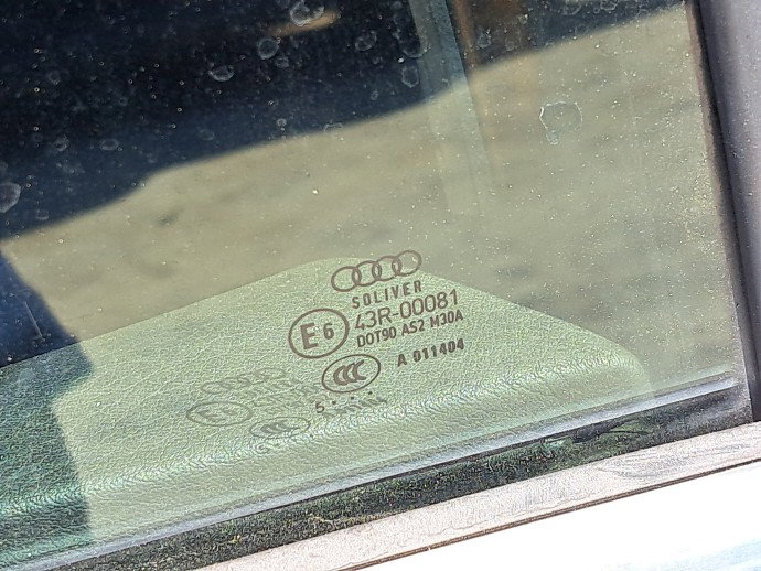 Geam usa dreapta spate AUDI A6 (4F2, C6) [Fabr 2004-2010] Berlina OEM