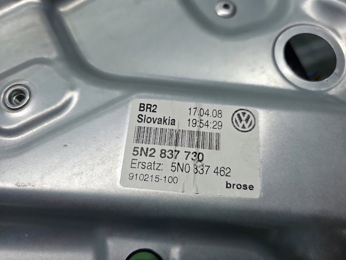 Macara electrica geam dreapta fata Volkswagen Tiguan (5N) [Fabr 2007-2016] SUV 5N2837730
