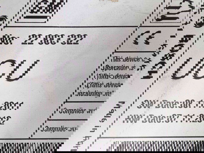 Radio CD 22883322 OPEL Insignia A [Fabr 2008-2016]