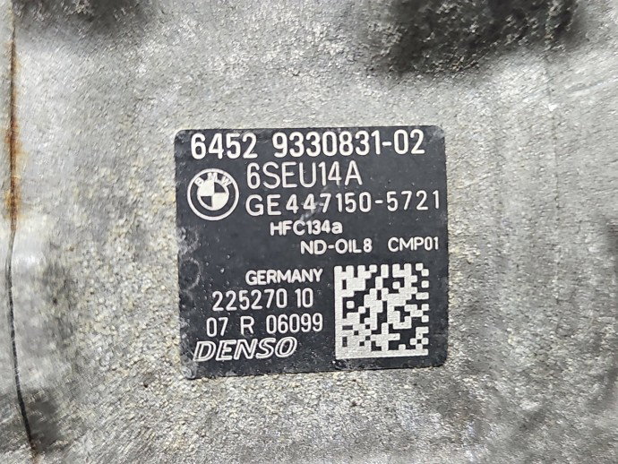 Compresor clima Bmw 5 (F10) [Fabr 2011-2016] 9330831-02 2.0 N47D20O1 135KW / 184CP
