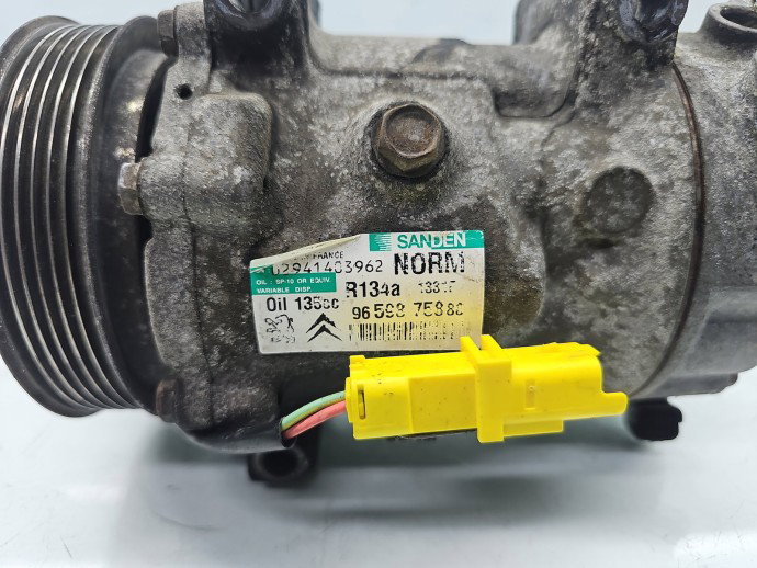 Compresor clima PEUGEOT 307 [Fabr 2000-2008] 9659875880 1.6 HDI 9H01 80KW / 109CP