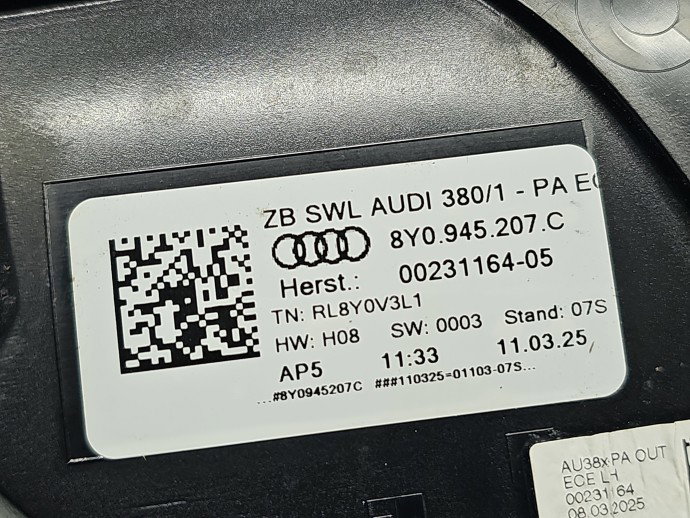 Stop aripa stanga AUDI A3 (8YF) [Fabr 2020-2026] Sportback S-line 8Y0945207C