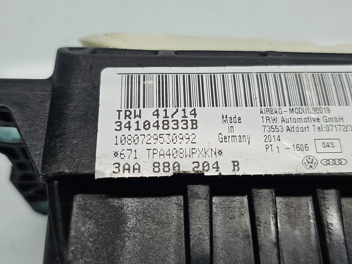 Airbag pasager Volkswagen Passat B7 (362) [Fabr 2010-2014] 3AA880204B