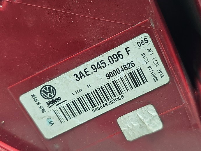 Stop aripa dreapta Volkswagen Passat B7 (362) [Fabr 2010-2014] Sedan Facelift 3AE945096F