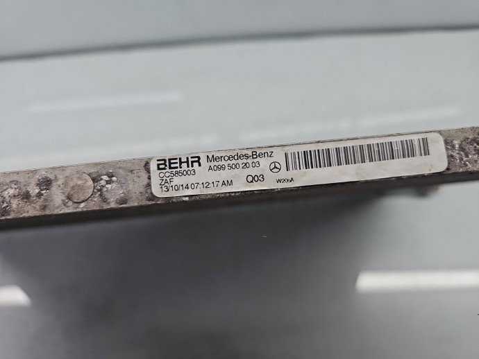 Radiator auxiliar racire apa Mercedes Clasa E (W213) [Fabr 2016-prezent] A0995002003 2.2 CDI 651921 125KW / 170CP