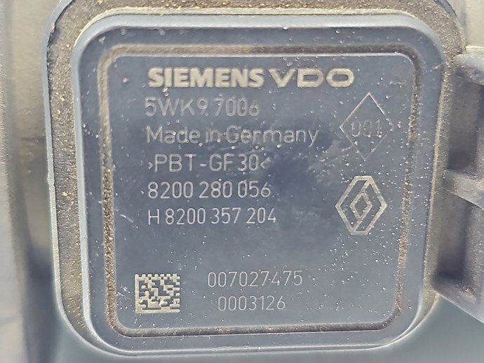 Debitmetru aer Renault Kangoo 2 [Fabr 2008-prezent] 8200280056 1.5 dCi K9KV714 50KW / 68CP