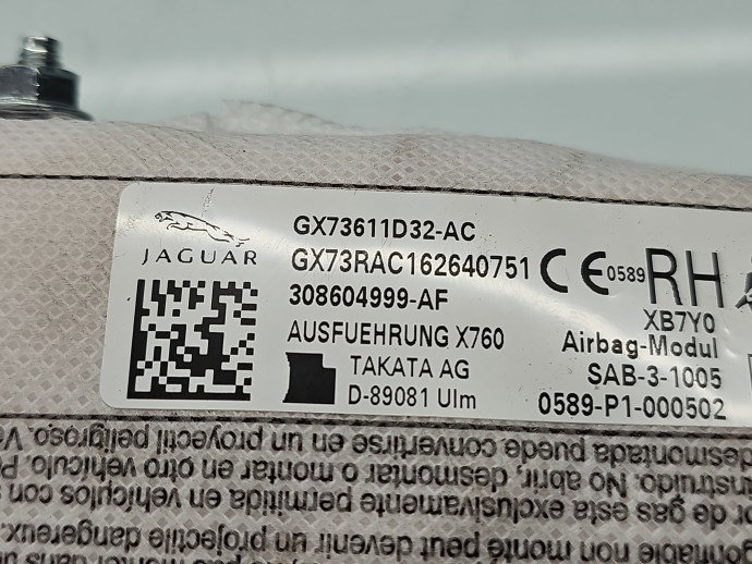 Airbag lateral dreapta Jaguar XE (X760) [Fabr 2016-2025] GX73611D32AC