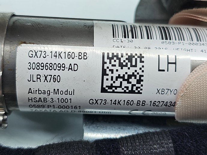 Airbag cortina stanga Jaguar XE (X760) [Fabr 2016-2025] GX73-14K160-BB