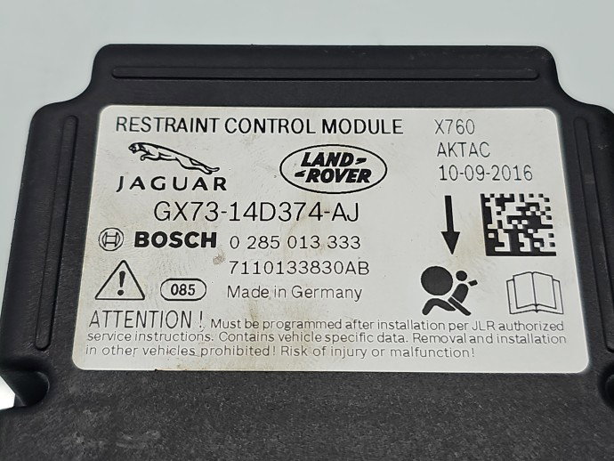 Calculator airbag Jaguar XE (X760) [Fabr 2016-2025] GX73-14D374-AJ 2.0 DSL AJ200 132KW / 180CP