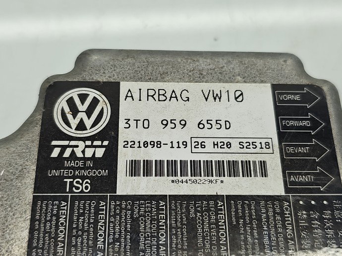 Calculator airbag Skoda Superb II (3T4) [Fabr 2008-2015] 3T0059655D 1.6 TDI CAYC 77KW / 105CP