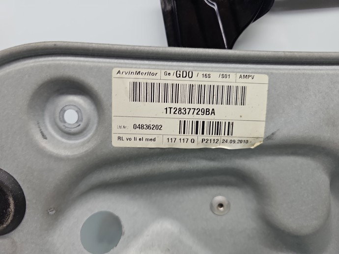 Macara electrica geam stanga fata Volkswagen Touran (1T3) [Fabr 2010-2015] 1T2837729BA