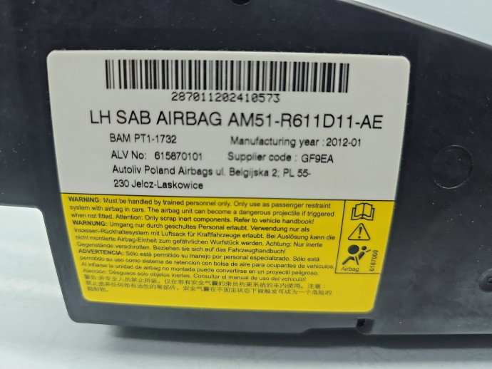 Airbag lateral stanga Ford Focus 3 [Fabr 2010-2018] AM51-R611D11-AE