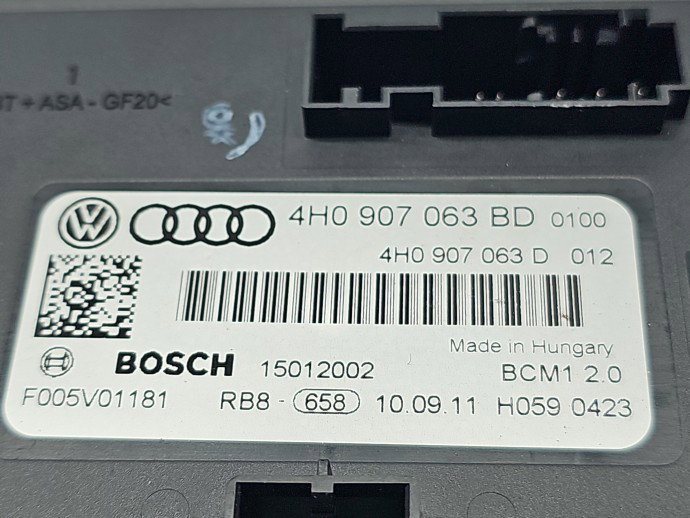Modul confort AUDI A8 (4H) [Fabr 2010-2017] 4H0907063BD