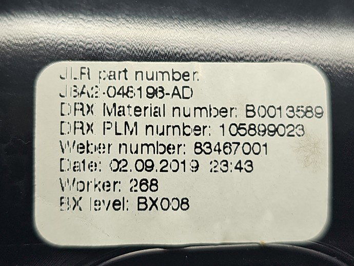 Suport pahare LAND ROVER Range Rover Velar (L560) [Fabr 2019-2025] JBA2-048196-AD