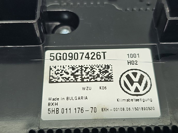 Panou comanda clima Volkswagen Golf 7 (5G) [Fabr 2014-prezent] 5G0907426T