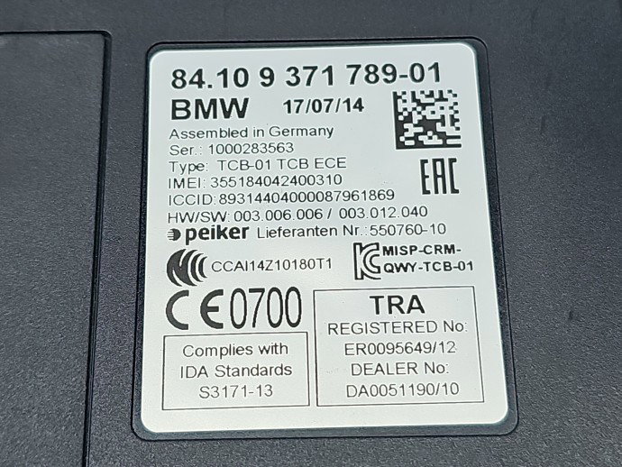 Modul confort Bmw 4 (F32) [Fabr 2013-prezent] 9371789-01