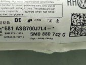 Airbag cortina dreapta Volkswagen Golf 6 Plus (521) [Fabr 2009-2013] 5M0880742G