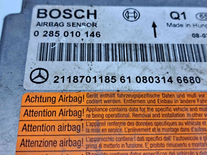 Calculator airbag Mercedes Clasa E (W211) [Fabr 2002-2009] 2118701185 / 0285010146  