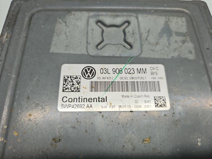 Calculator motor ECU Volkswagen Jetta 4 (162,163) [Fabr 2010-2016] 03L906023MM 1.6 TDI CAYC 77KW / 105CP
