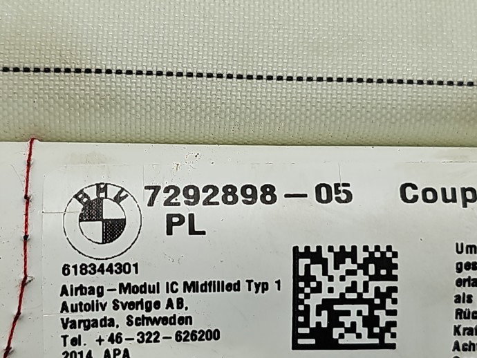 Airbag cortina dreapta Bmw 4 (F32) [Fabr 2013-prezent] 7292898-05
