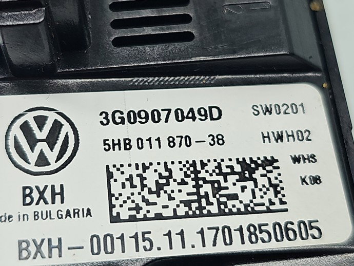 Panou comanda clima spate Volkswagen Passat B8 (3G2) [Fabr 2015-prezent] 3G0907049D