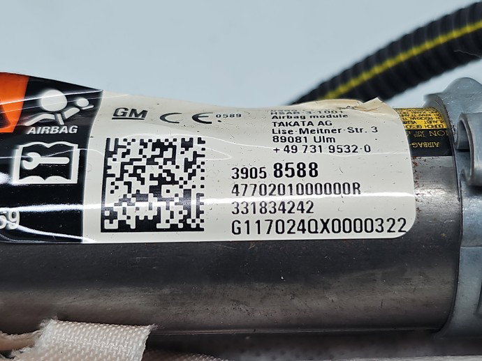 Airbag cortina dreapta Opel Astra K [Fabr 2015-2022] 39058588