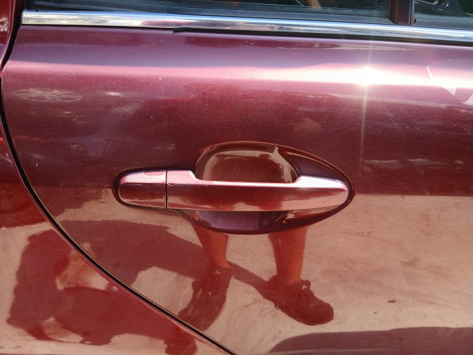 Maner usa dreapta spate Toyota Avensis II (T25) [Fabr 2002-2008] Berlina ROSU