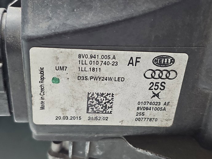 Far stanga AUDI A3 (8V1) [Fabr 2012-prezent] Hatchback S-line, Quattro 8V0941005A