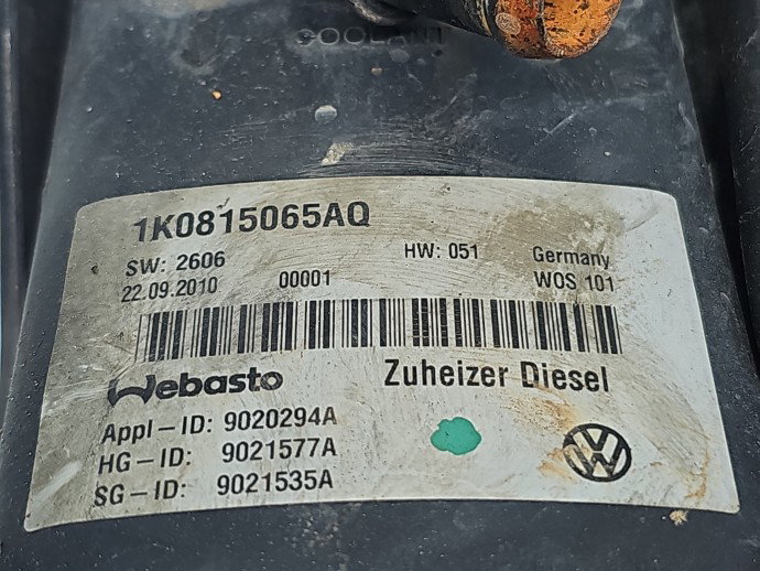 Webasto Volkswagen Touran (1T3) [Fabr 2010-2015] 1K0815065Q