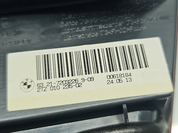 Stop haion dreapta Bmw 5 (F10) [Fabr 2011-2016] Sedan 7203226-09