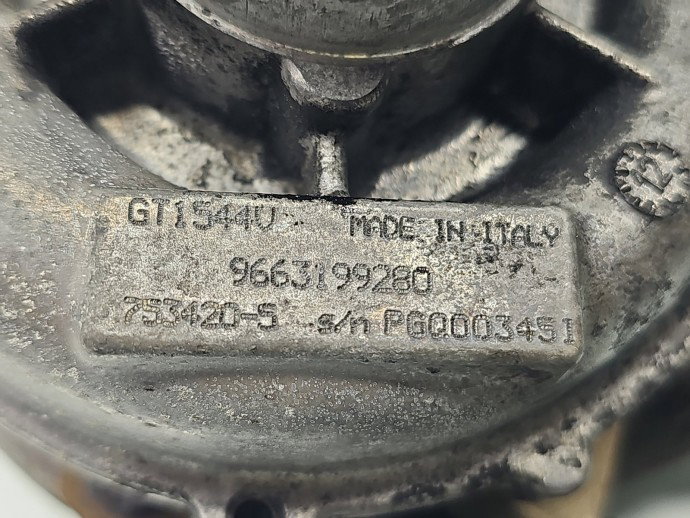 Turbina PEUGEOT 307 [Fabr 2000-2008] 9663199280 1.6 TDCI G8DB 80KW / 109CP