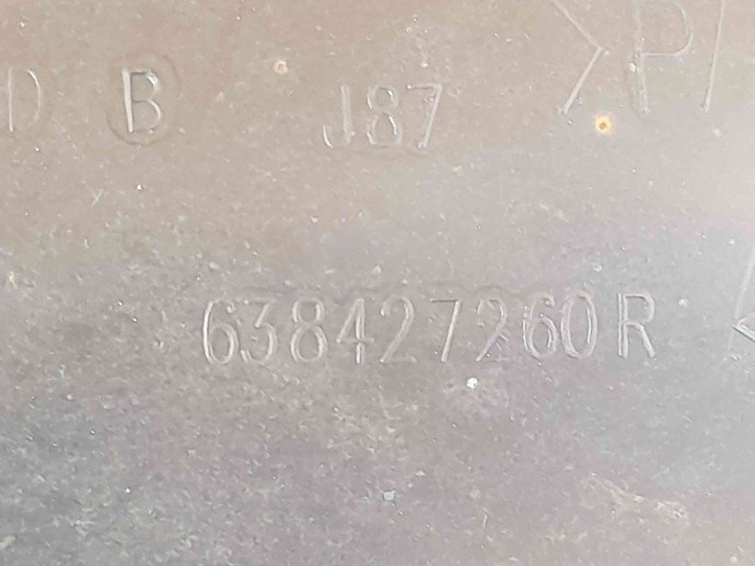 Carenaj roata dreapta fata 638442868R Renault Captur [Fabr 2013-prezent] 