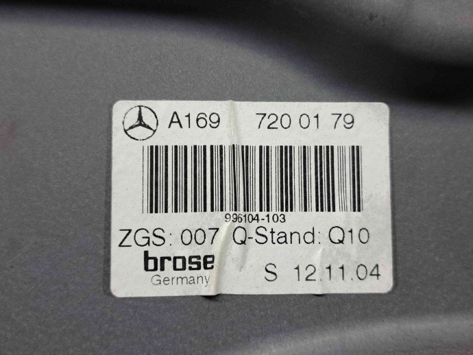 Macara electrica geam stanga fata Mercedes Clasa A (W169) [Fabr 2004-2012] A1697200179