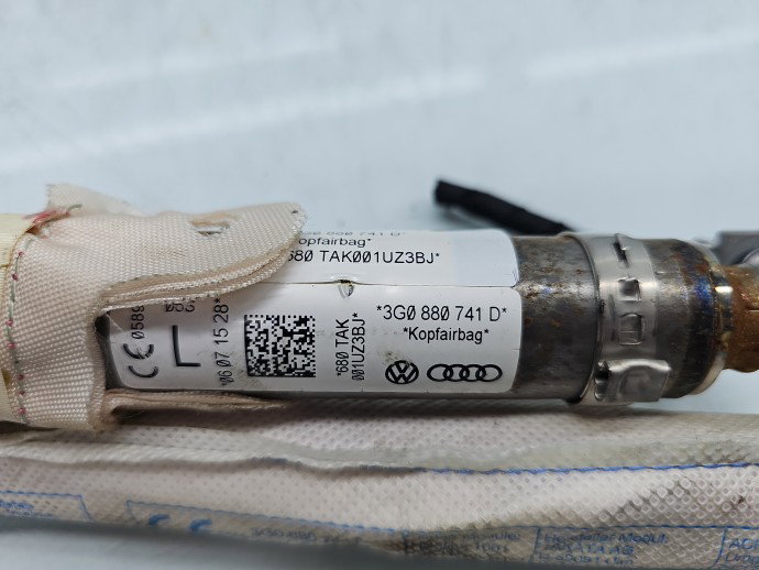 Airbag cortina stanga Volkswagen Passat B8 (3G2) [Fabr 2015-prezent] 3G0880741D