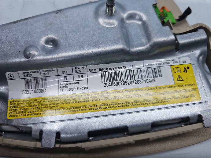 Airbag lateral dreapta Mercedes Clasa C (W204) [Fabr 2007-2014] 2048600205