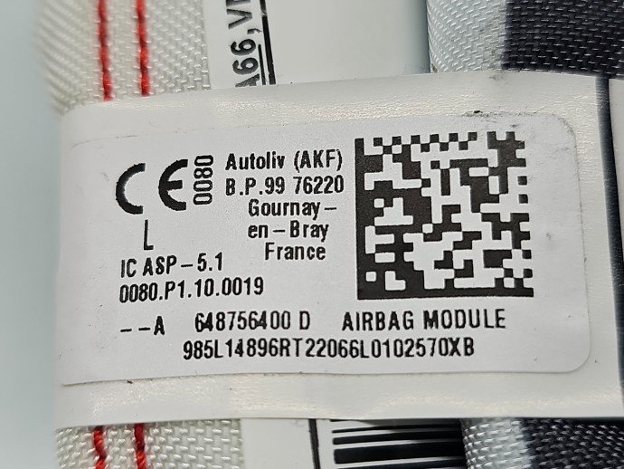 Airbag cortina stanga Dacia Sandero 3 [Fabr 2020-prezent] 648756400